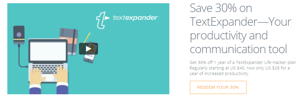 TextExpander black friday sale coupon code